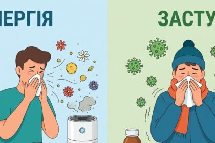 симпоти алергії, симтоми застуди, як відрізнити застуду від алергії