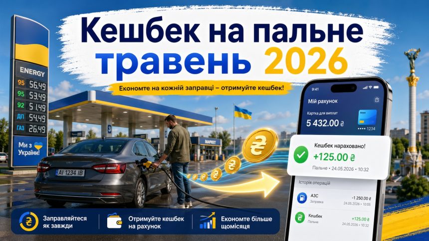Кешбек на пальне в Україні продовжили до 31 травня: нові умови та скільки тепер повертатимуть водіям