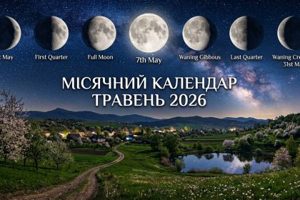 Місячний календар травень 2026: сприятливі та несприятливі дні за фазами Місяця