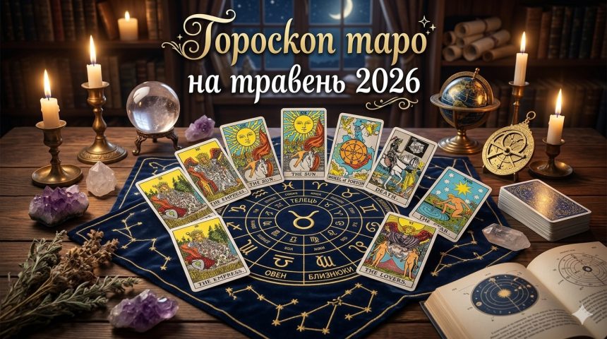 Гороскоп таро на травень 2026 для всіх знаків Зодіаку: головні підказки місяця