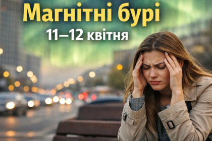 Магнітні бурі 11–12 квітня 2026