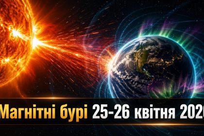 Магнітні бурі 25–26 квітня 2026