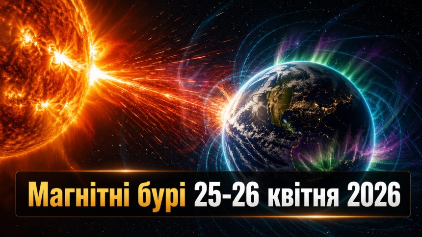 Магнітні бурі 25–26 квітня 2026
