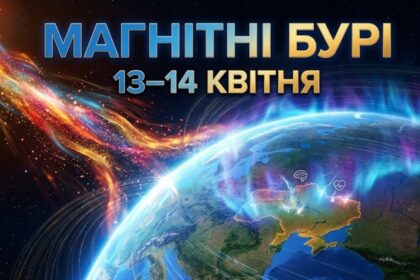 Магнітні бурі 13–14 квітня 2026