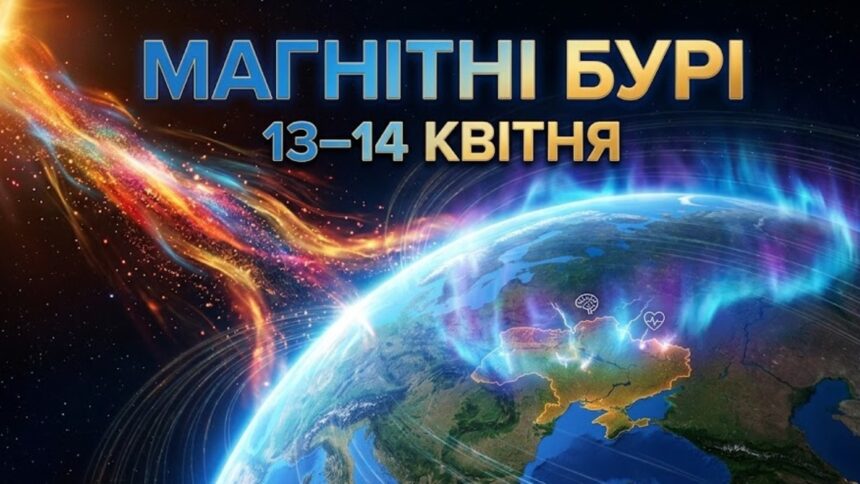 Магнітні бурі 13–14 квітня 2026
