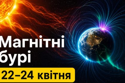 Магнітні бурі 22–24 квітня 2026