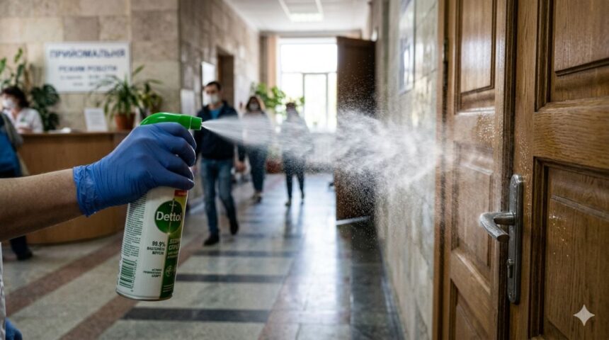 Популярні дезінфікуючі спреї можуть шкодити легеням