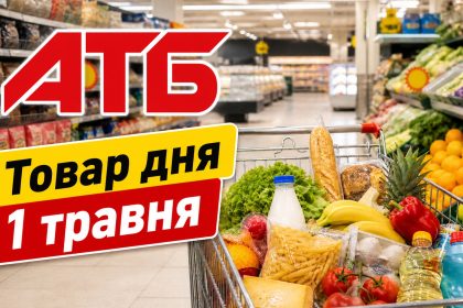 Товар дня та акції в АТБ 1 травня 2026: що можна купити зі знижкою до -50% лише сьогодні