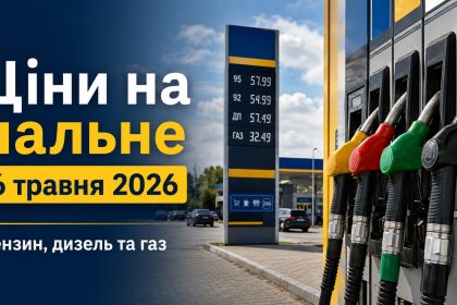 Ціни на пальне 6 травня 2026 в Україні: скільки коштують бензин, дизель та газ
