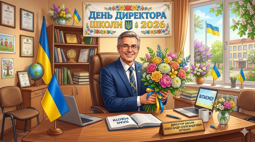 День директора школи в Україні 2026: теплі слова подяки, картинки, побажання та SMS
