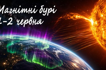 Магнітні бурі 1-2 червня