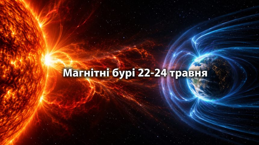 Магнітні бурі 22-24 травня 2026