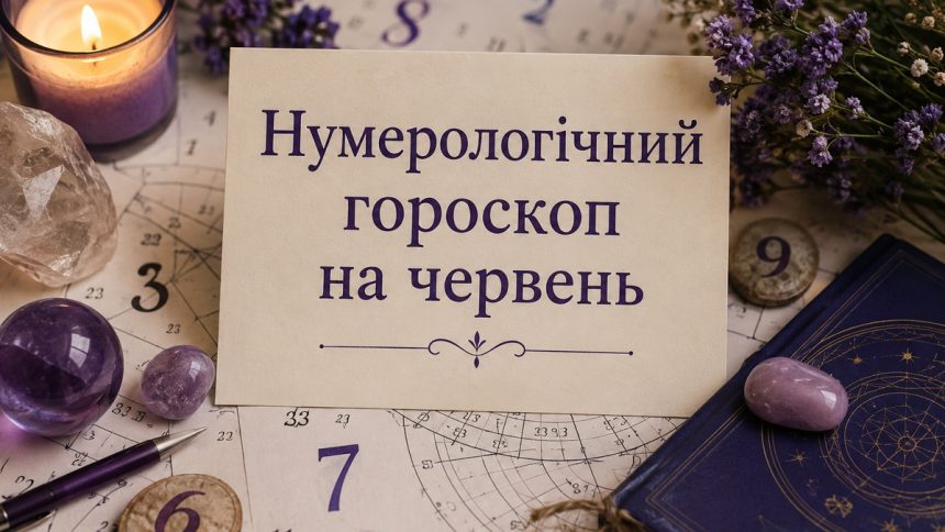 Нумерологічний гороскоп на червень 2026