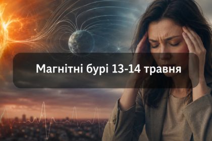Магнітні бурі 13-14 травня 2026