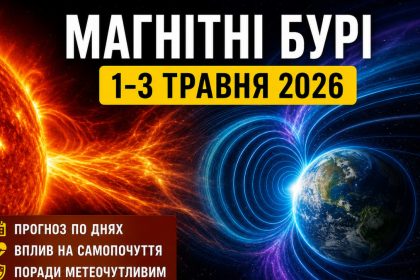 Магнітні бурі 1-3 травня