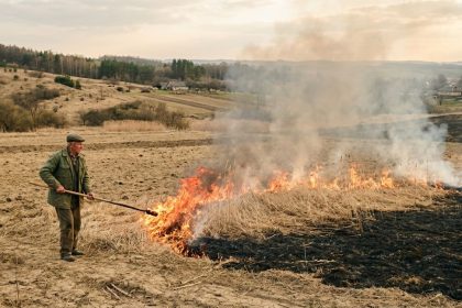 палити траву, спалювати траву, палити сухостій, спалювання сухої трави