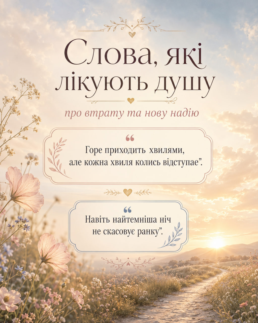 Душевні цитати для найважчих моментів