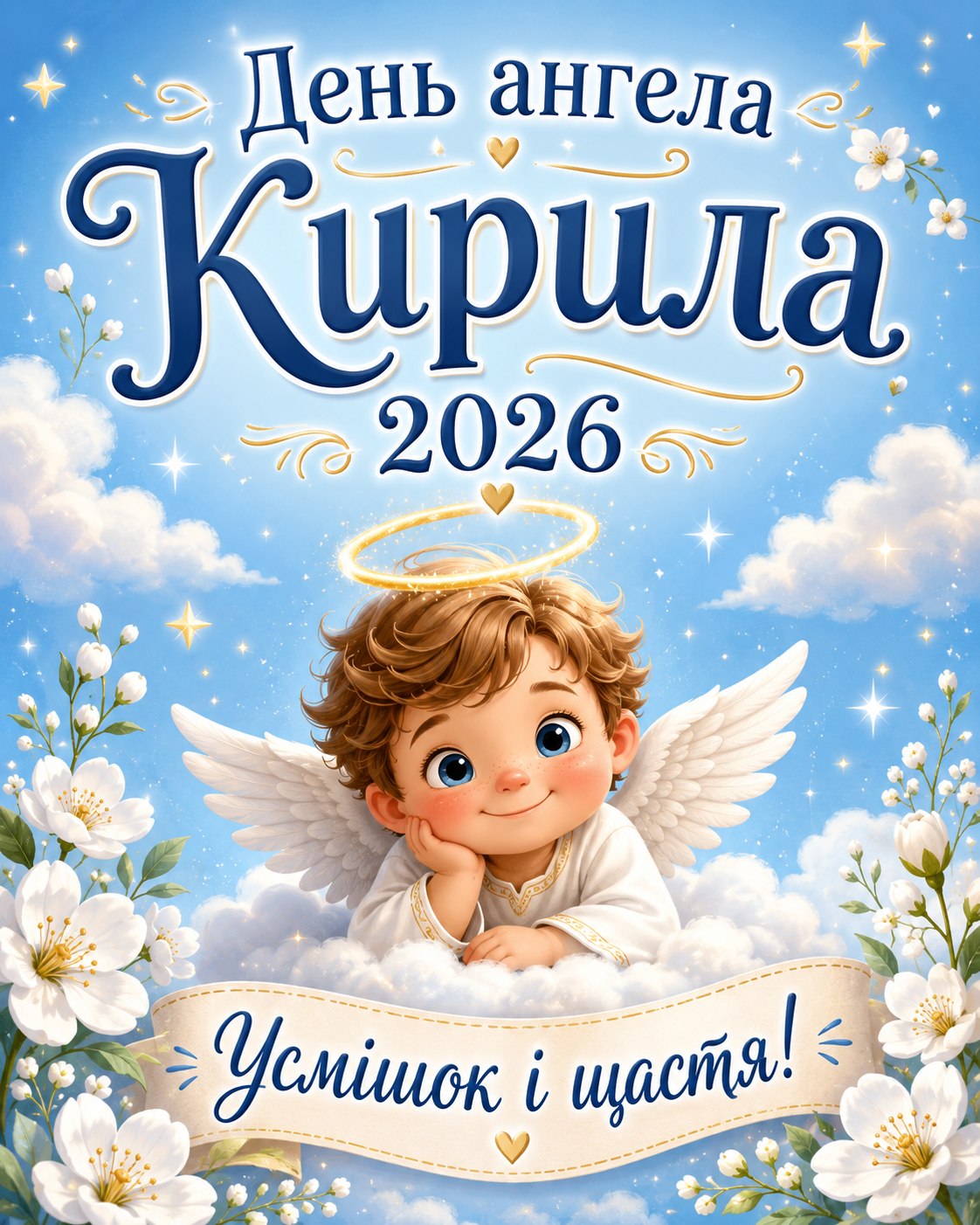 День ангела Кирила 11 травня 2026: добрі листівки, побажання, картинки та SMS українською