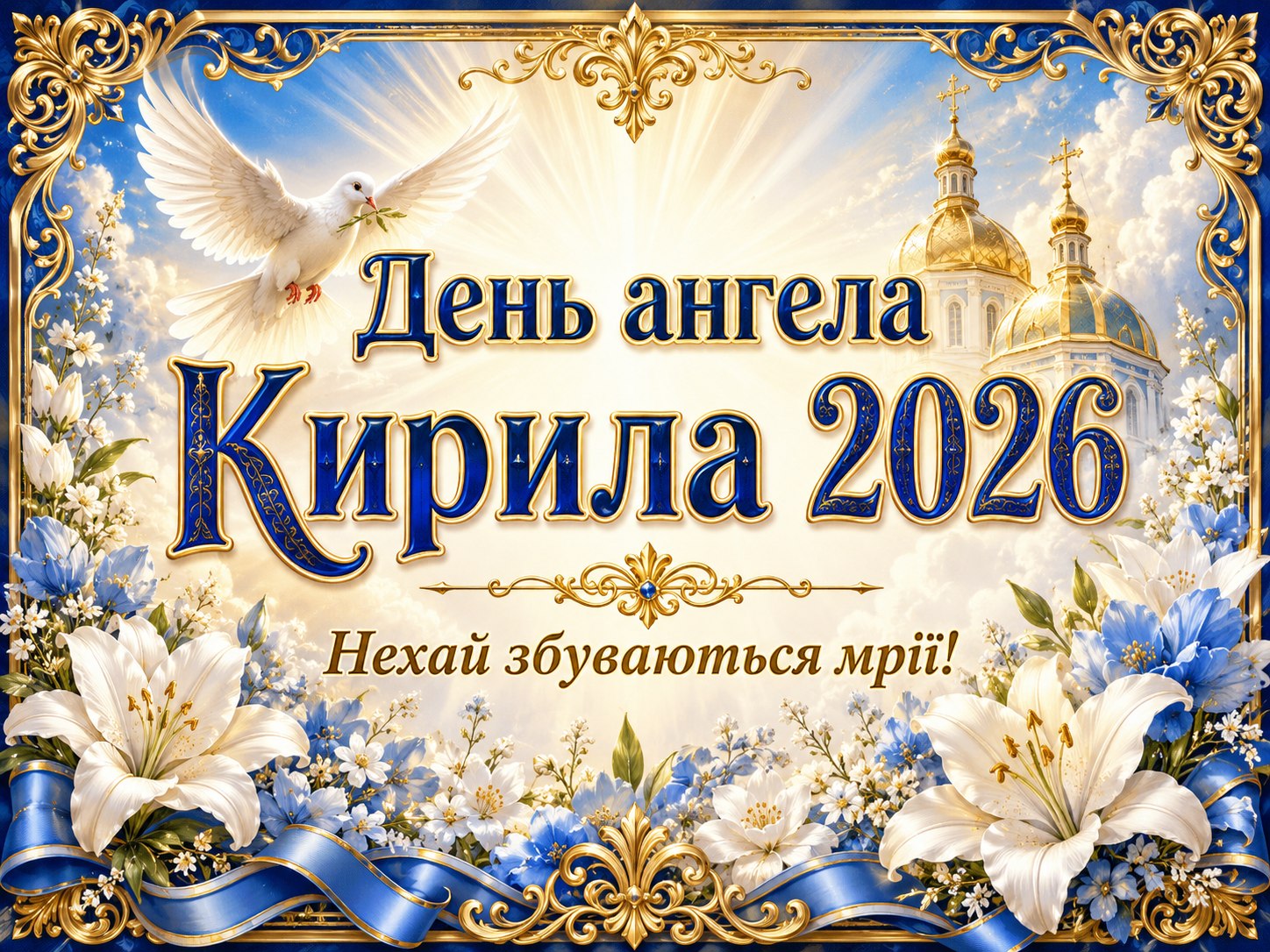 День ангела Кирила 11 травня 2026: добрі листівки, побажання, картинки та SMS українською