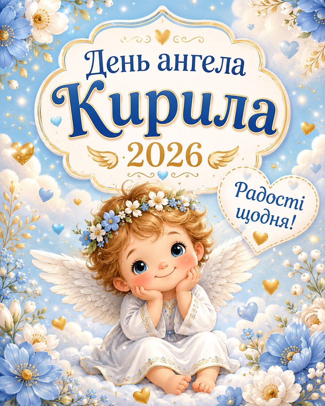 День ангела Кирила 11 травня 2026: добрі листівки, побажання, картинки та SMS українською