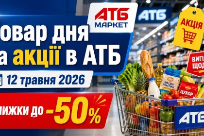 Товар дня та акції в АТБ 12 травня 2026: що можна купити зі знижкою до -50% лише сьогодні