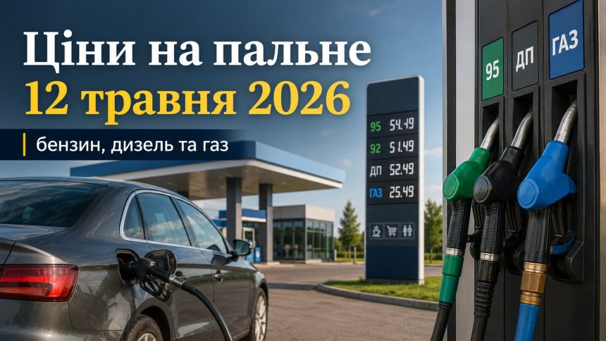 Ціни на пальне 12 травня 2026 в Україні: скільки коштують бензин, дизель та газ