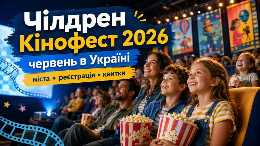 Чілдрен Кінофест червень 2026 в Україні: у яких містах відбудеться, як зареєструватися та вартість квитків