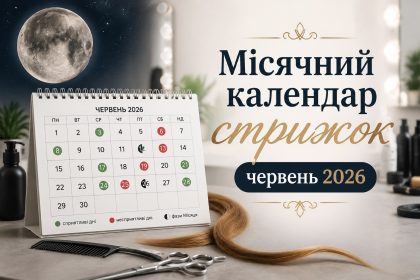 Місячний календар стрижок на червень 2026: коли краще йти до перукаря