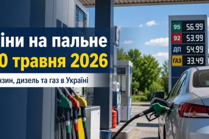 Ціни на пальне 20 травня 2026 в Україні: скільки коштують бензин, дизель та газ
