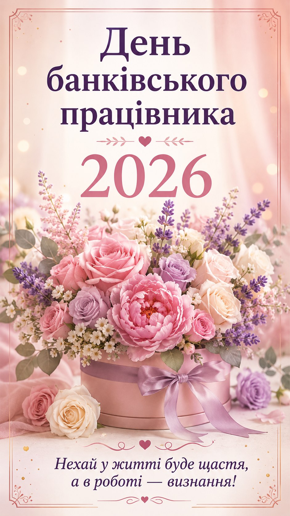 День банківського працівника 2026: гарні листівки, побажання, картинки та SMS українською