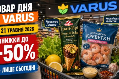 Товар дня Varus 21 травня 2026: що можна купити зі знижкою 50% лише сьогодні