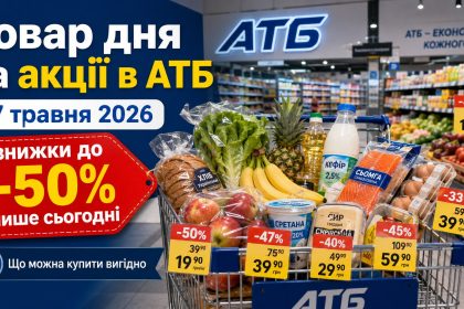 Товар дня та акції в АТБ 27 травня 2026: що можна купити зі знижкою до -50% лише сьогодні