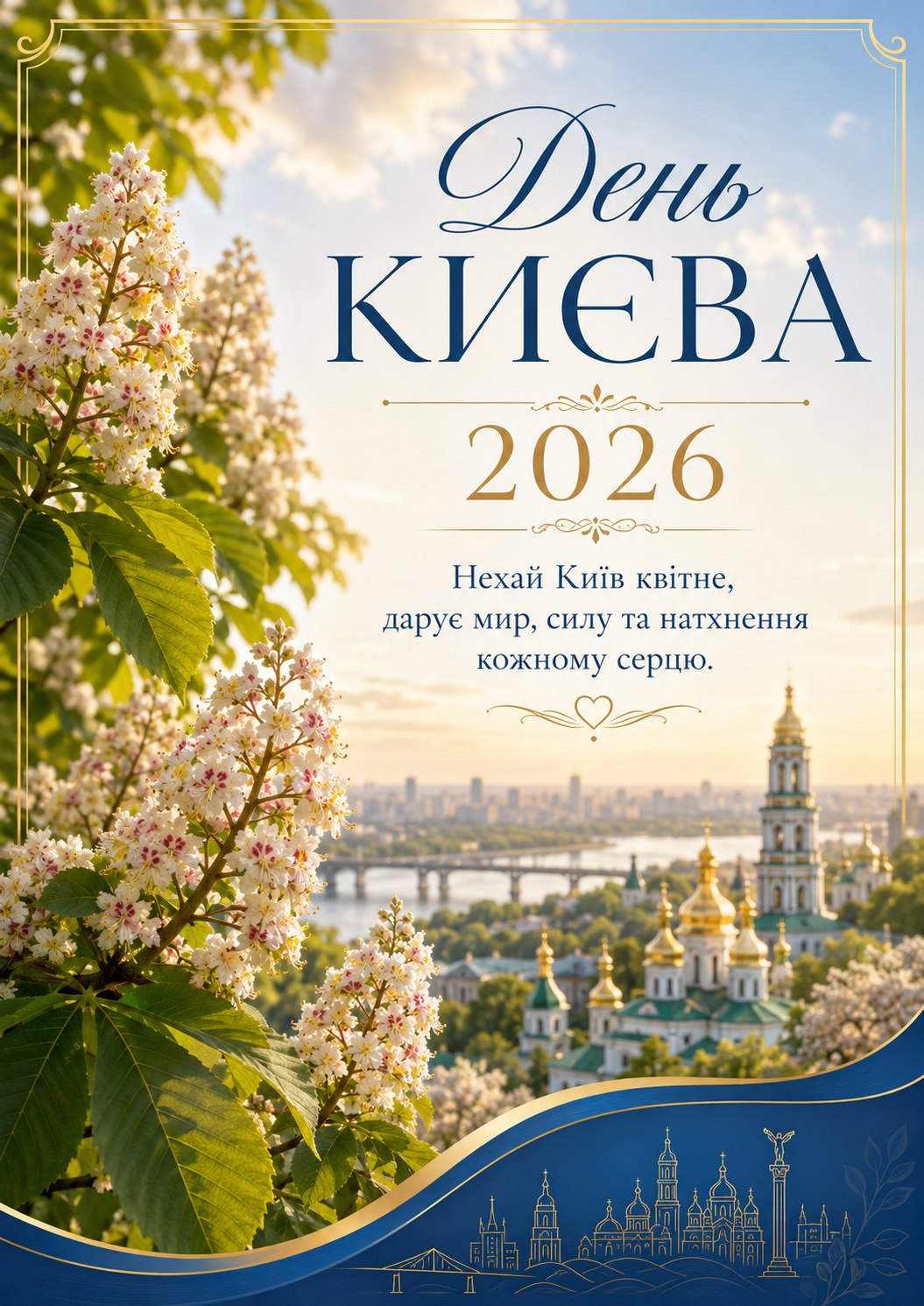 День Києва 2026: гарні листівки, побажання, картинки та SMS українською