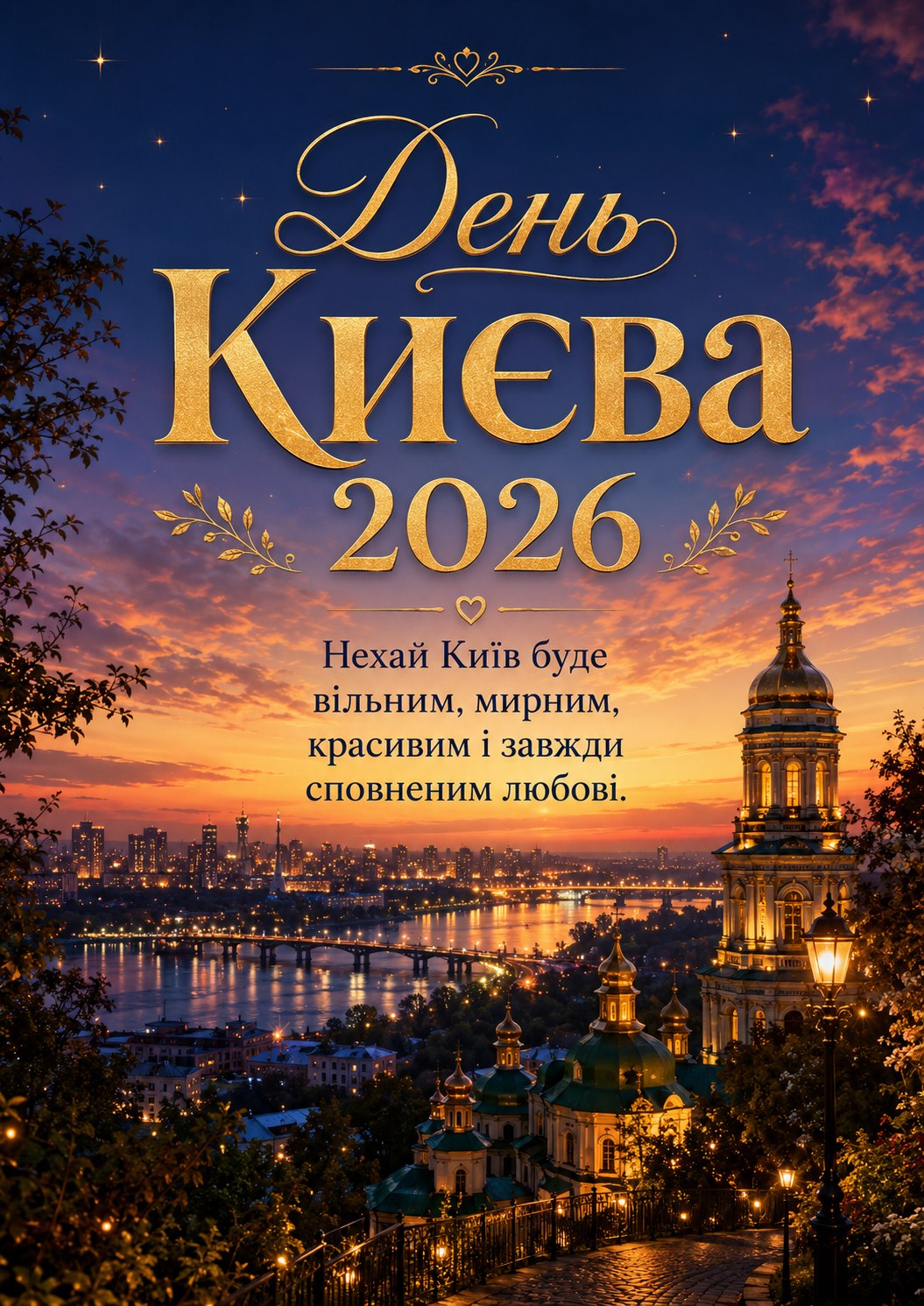 День Києва 2026: гарні листівки, побажання, картинки та SMS українською