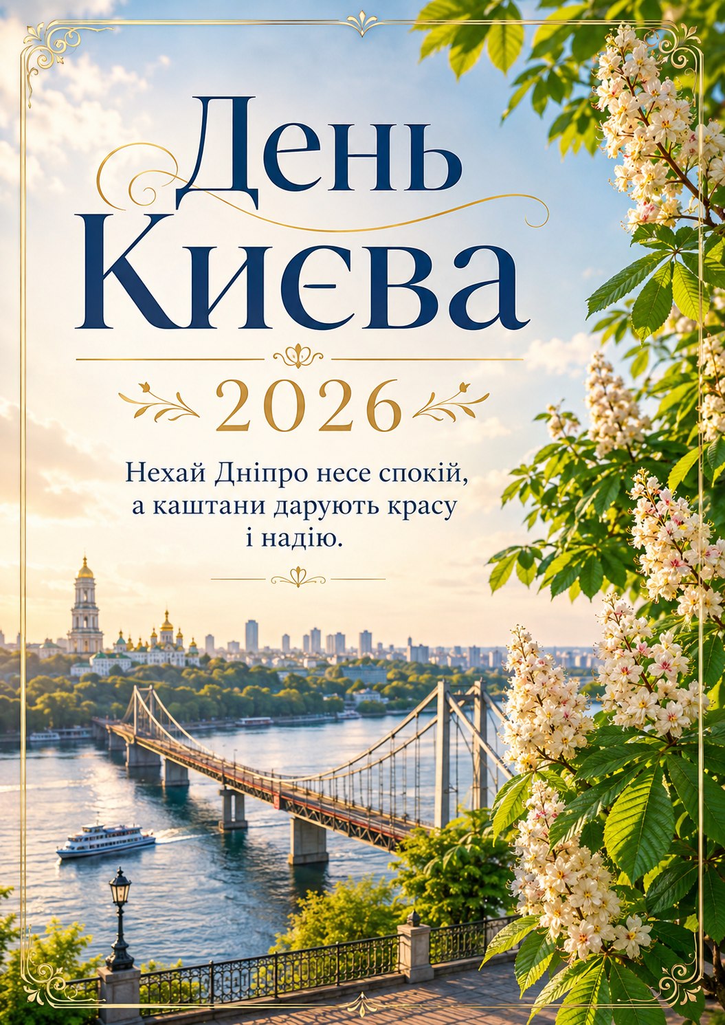 День Києва 2026: гарні листівки, побажання, картинки та SMS українською