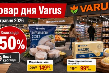 Товар дня Varus 28 травня 2026: що можна купити зі знижкою 50% лише сьогодні