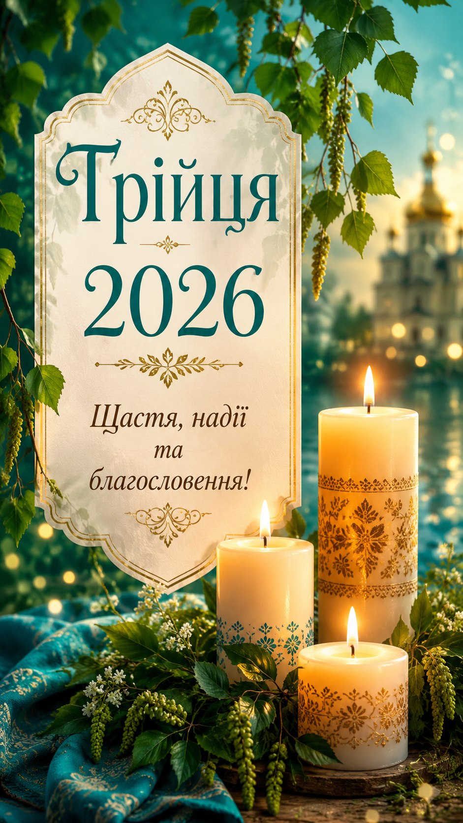 Трійця 31 травня 2026: теплі листівки, побажання, картинки та SMS українською