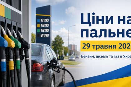 Ціни на пальне 29 травня 2026 в Україні: скільки коштують бензин, дизель та газ