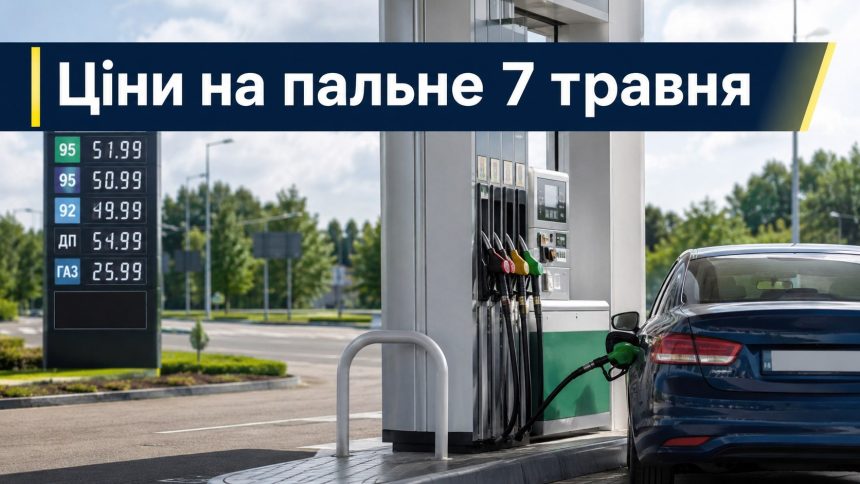 Ціни на пальне 7 травня 2026 в Україні: скільки коштують бензин, дизель та газ