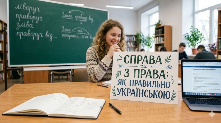 Як правильно: “справа” чи “з права”, як пишеться справа чи з права, українська мова