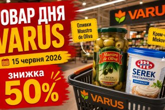 Товар дня Varus 15 червня 2026: що можна купити зі знижкою 50% лише сьогодні