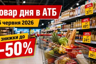 Товар дня та акції в АТБ 15 червня 2026: що можна купити зі знижкою до -50% лише сьогодні