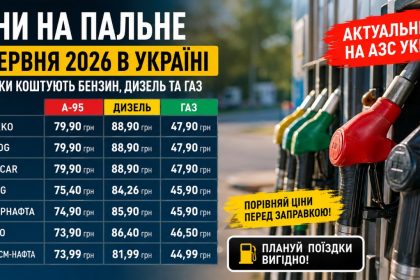 Ціни на пальне 4 червня 2026 в Україні: скільки коштують бензин, дизель та газ