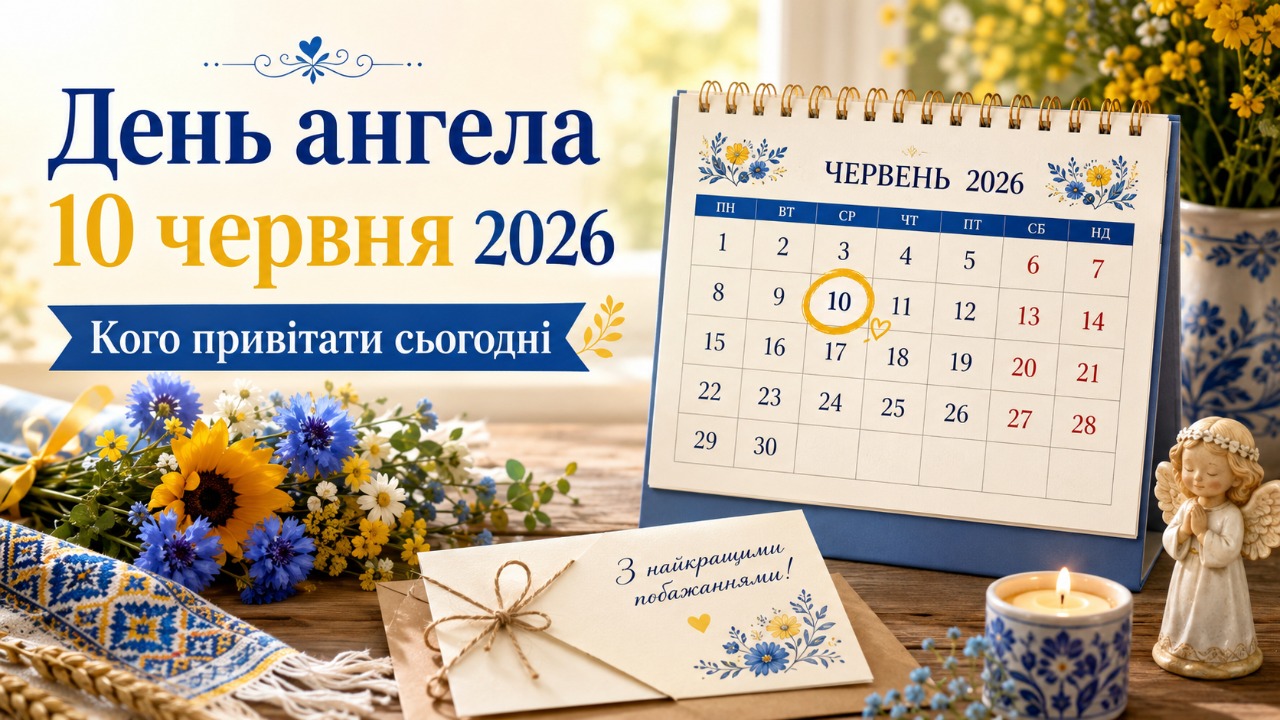 День ангела 10 червня 2026 в Україні: кого та як привітати з іменинами сьогодні