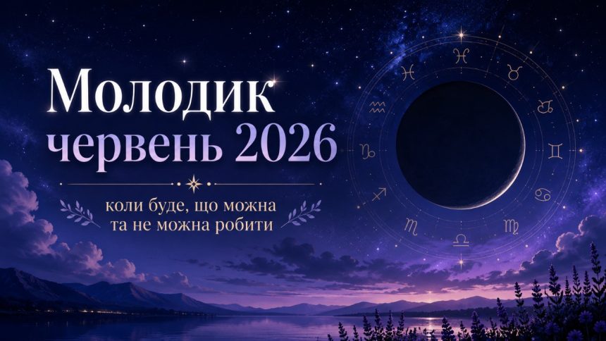 Молодик червень 2026: коли буде, значення, що можна та не можна робити