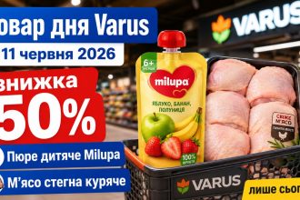 Товар дня Varus 11 червня 2026: що можна купити зі знижкою 50% лише сьогодні