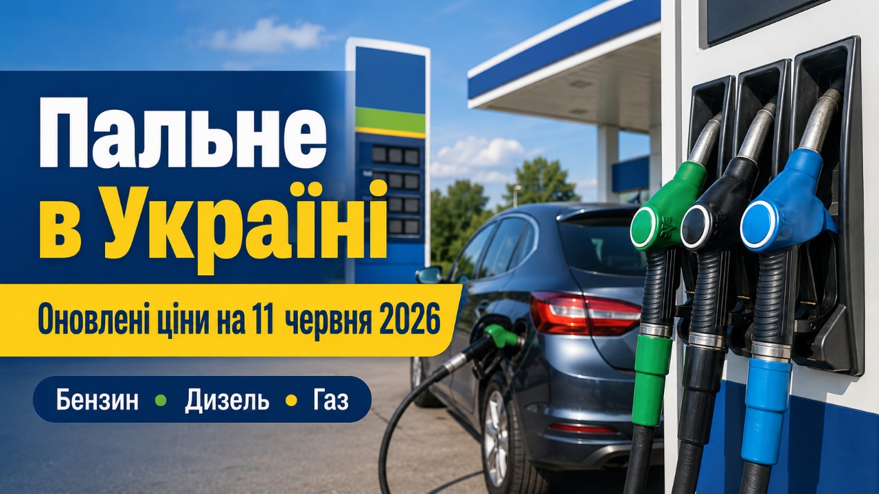 Ціни на пальне 11 червня 2026 в Україні: скільки коштують бензин, дизель та газ