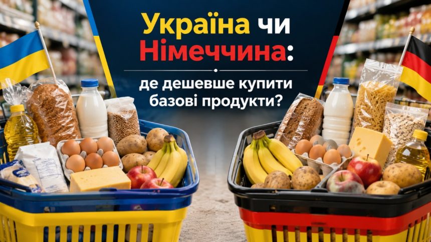 Ціни на продукти в Україні та Німеччині: блогер показав, де кошик дешевший