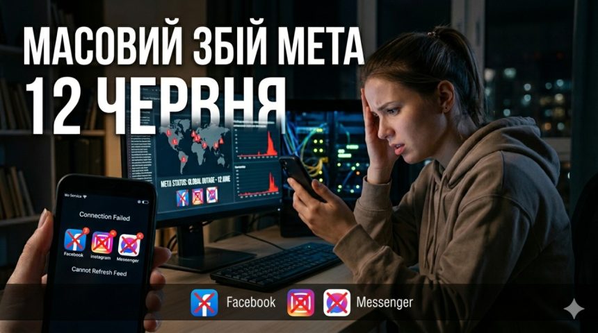 Facebook, Instagram і Messenger не працюють 12 червня: причини збою Meta та що робити користувачам