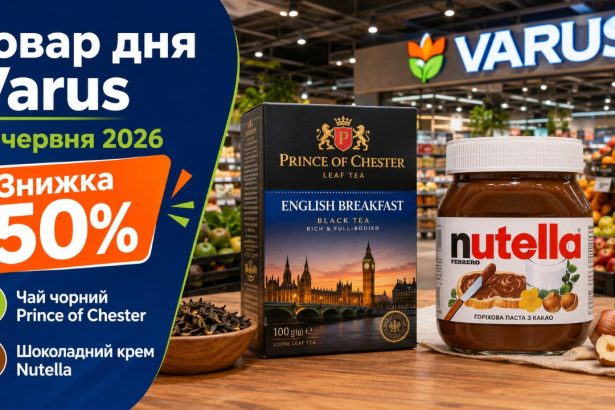 Товар дня Varus 17 червня 2026: що можна купити зі знижкою 50% лише сьогодні